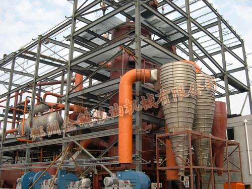 500噸大豆浸出設備的清單配置(圖1) 500噸大豆浸出設備車間施工現場